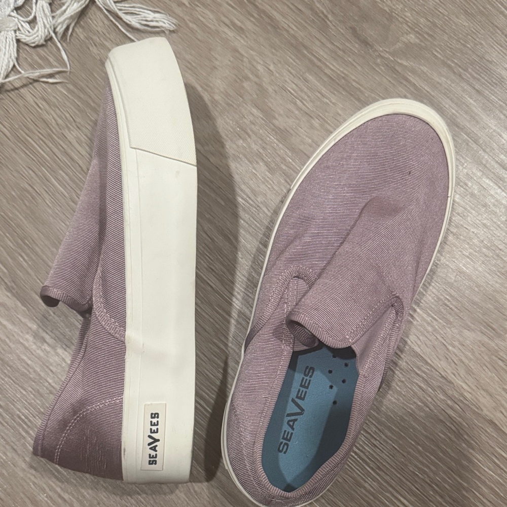 SeaVees Lavender Canvas Slip-Ons